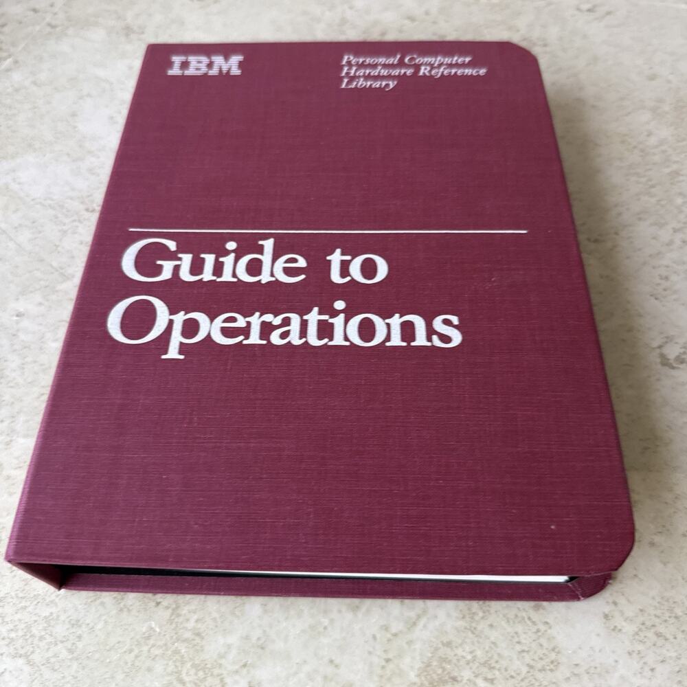 VTG 1983 IBM Guide to Operations Personal Computer